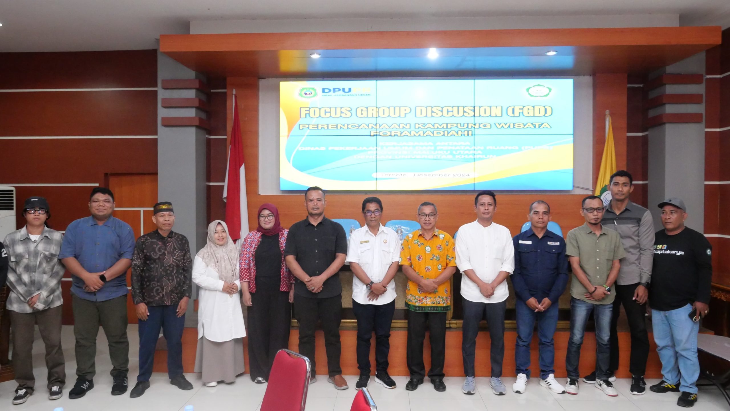 PUPR dan Unkhair Bikin FGD Perencanaan Kampung Wisata Foramadiahi